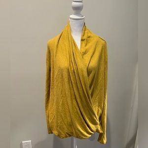 ANTHROPOLOGIE Pure Good | Tunic Sweater | Mustard | XL
